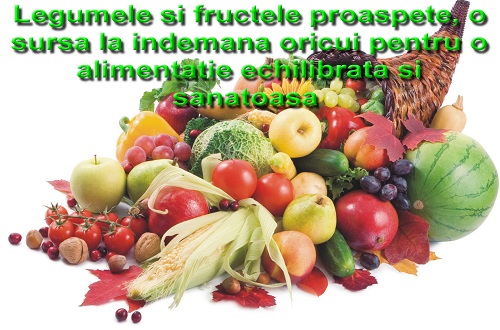 vitamine legume fructe